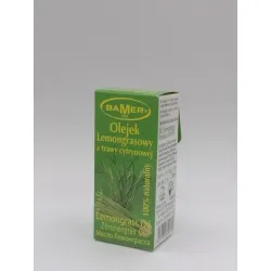 BAMER OLEJEK ETERYCZNY LEMONGRASOWY Z TRAWY CYTRYNOWEJ 100% NATURALNY